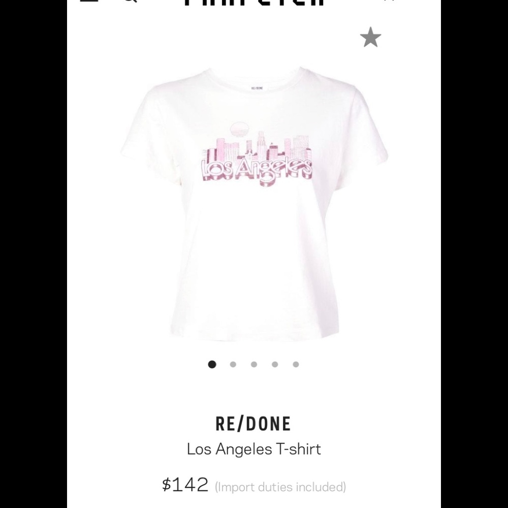 ⚡️FLASH SALE ⚡️Re/Done Los Angeles T Shirt
